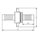 Riegler 3/3 Schlauchverschr., G11/4x25, Ãœ-mutter, flachd., NBR O-Ring, MS