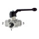 Riegler 3-Wege-Kugelhahn, Standard, L-Bohr., Messing vern., Rp 3/8, DN 10-1