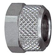 Riegler Ãœberwurfmutter, M8x1,0, für Schlauch 4/2 mm, SW 10, MS vern.