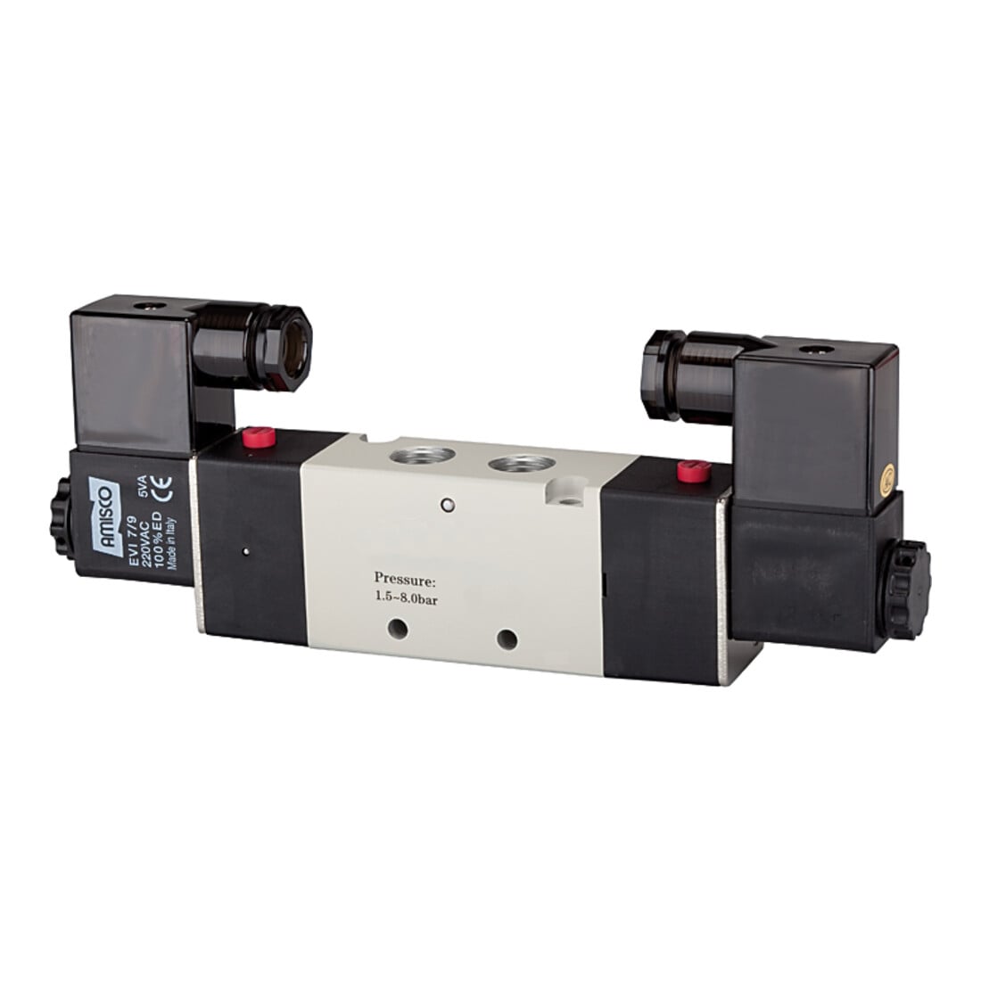 Riegler 5/2 électrovanne bistable »4V«, G 1/8, 230V 50 Hz, 500l/min