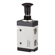 Riegler 5/2 électrovanne, commande bouton-poussoir, »3L«, G 1/4, 1300 l/min-1
