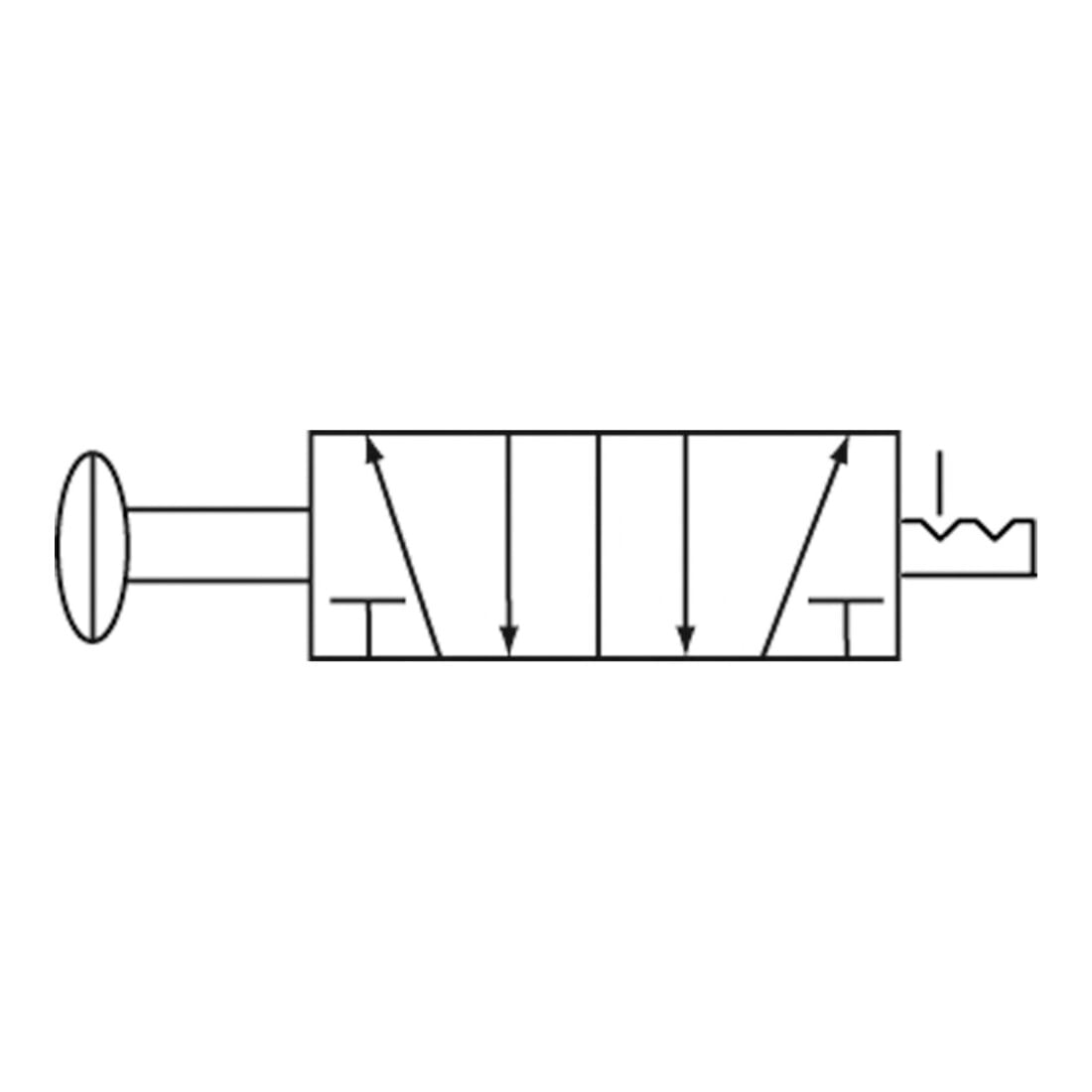 Riegler 5/2 électrovanne, commande bouton-poussoir, »3L«, G 1/4, 1300 l/min