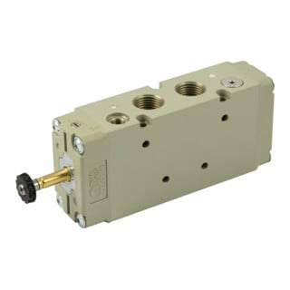 Riegler 5/2 électrovanne, pneum. ext., mono stable, G 1/2