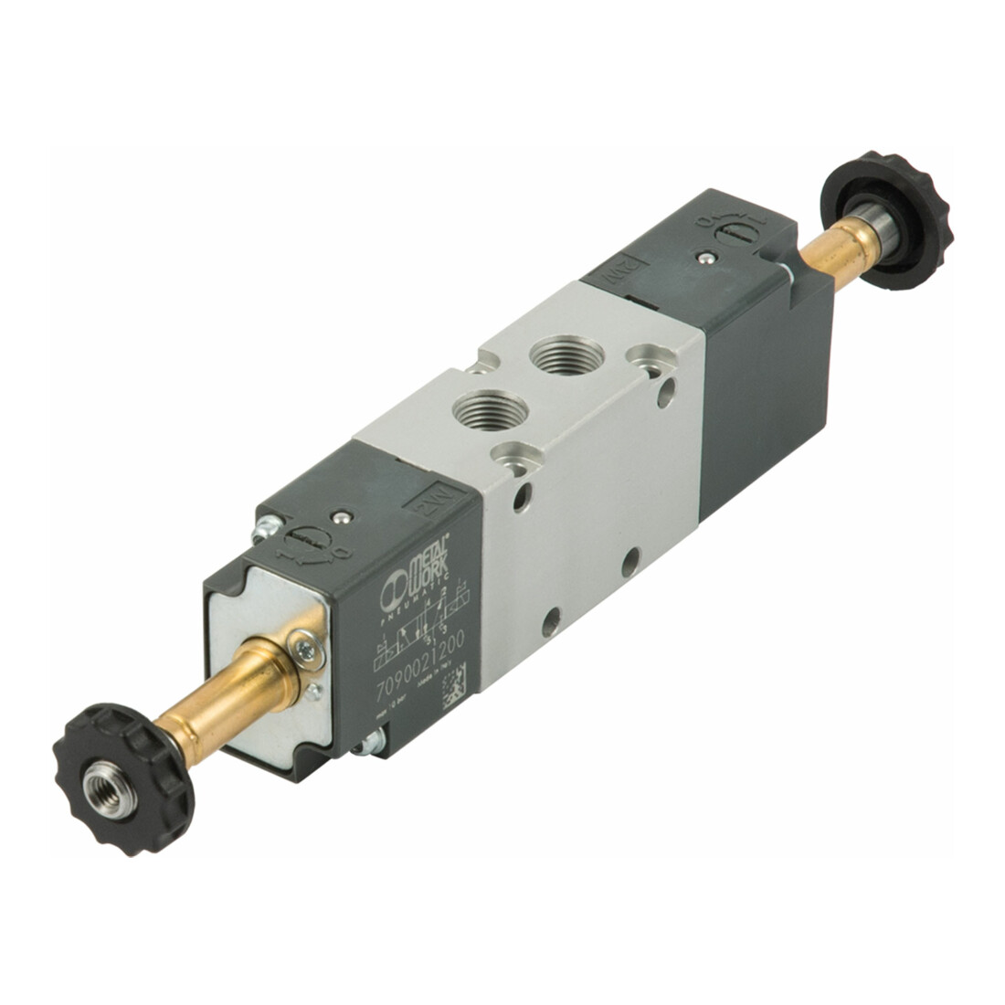 Riegler 5/2-Wegeventil »BASIC«, elektropneumatisch, bistabil, G 1/4