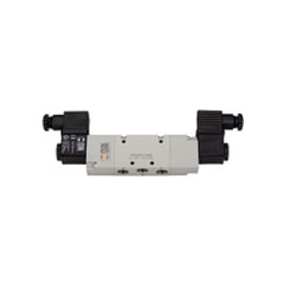 Riegler 5/2-Wegeventil, Diff.-kolb., elektropn., bistabil, G 1/4, 110 VAC