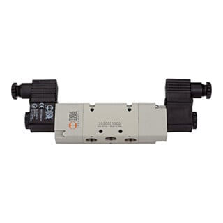 Riegler 5/2-Wegeventil, Diff.-kolb., elektropn., bistabil, G1/2, 12V DC
