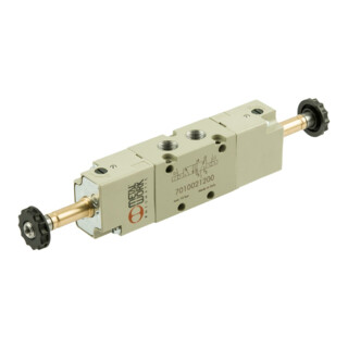 Riegler 5/2-Wegeventil, elektropn., ext. Steuerluft, bistabil, G 1/8
