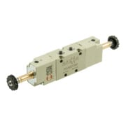 Riegler 5/2-Wegeventil, elektropn., ext. Steuerluft, bistabil, G 1/8-1