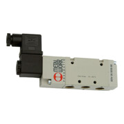 Riegler 5/2-Wegeventil, elektropneumat., monostabil, G 1/8, 110 V AC-1