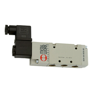 Riegler 5/2-Wegeventil, elektropneumat., monostabil, G 3/8, 110 V AC