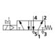Riegler 5/2-Wegeventil, elektropneumat., monostabil, G 3/8, 24 V DC