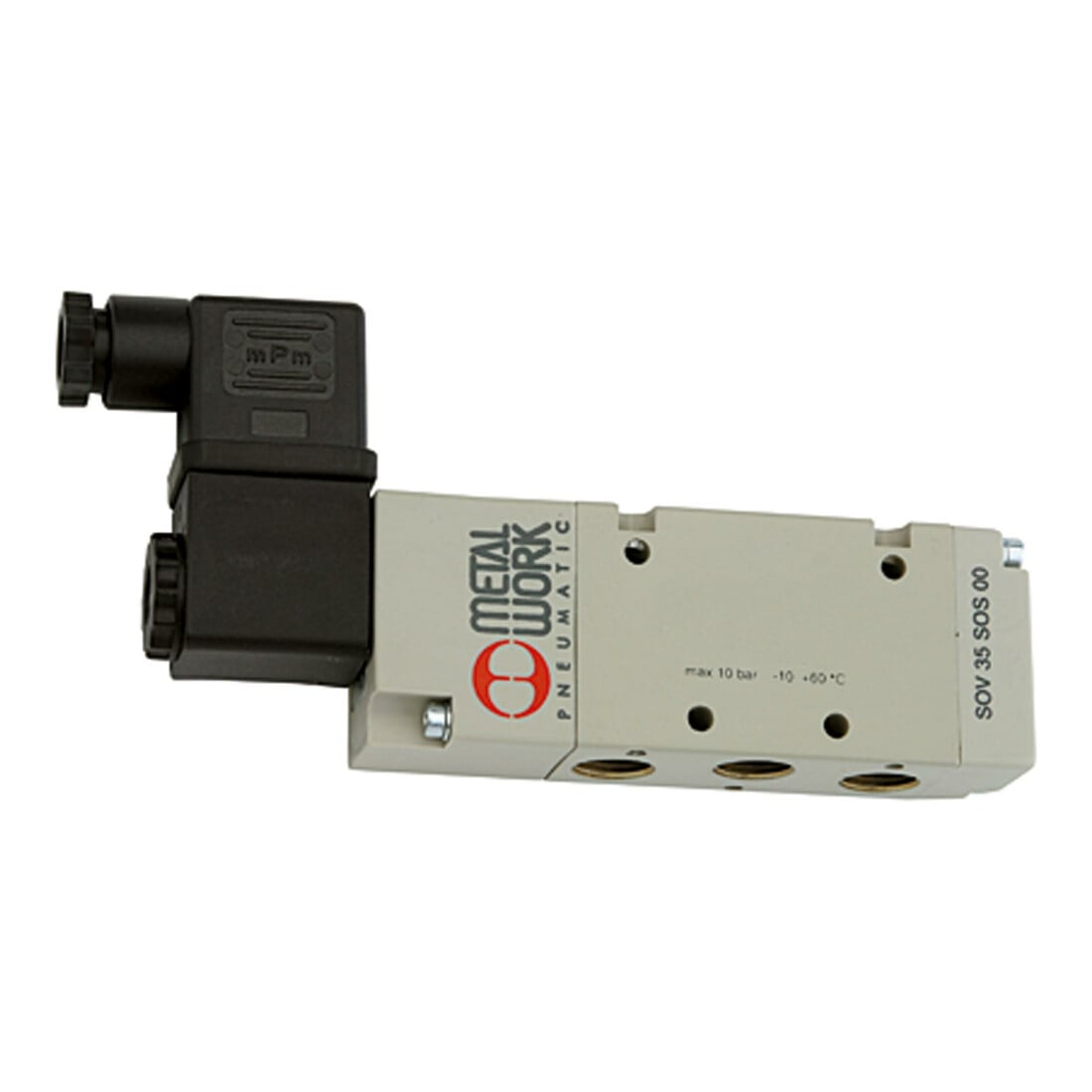 Riegler 5/2-Wegeventil, elpn., ext. Steuerl., monostabil, G 1/2, 24 V DC