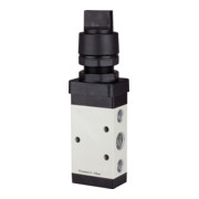 RIEGLER 5/2-Wegeventil manuell Drehhebel schwarz