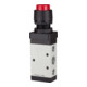 RIEGLER 5/2-Wegeventil manuell Druckknopf rot-1
