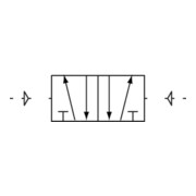 Riegler 5/2-Wegeventil, pneumatisch, »4A«, bistabil, M5-3
