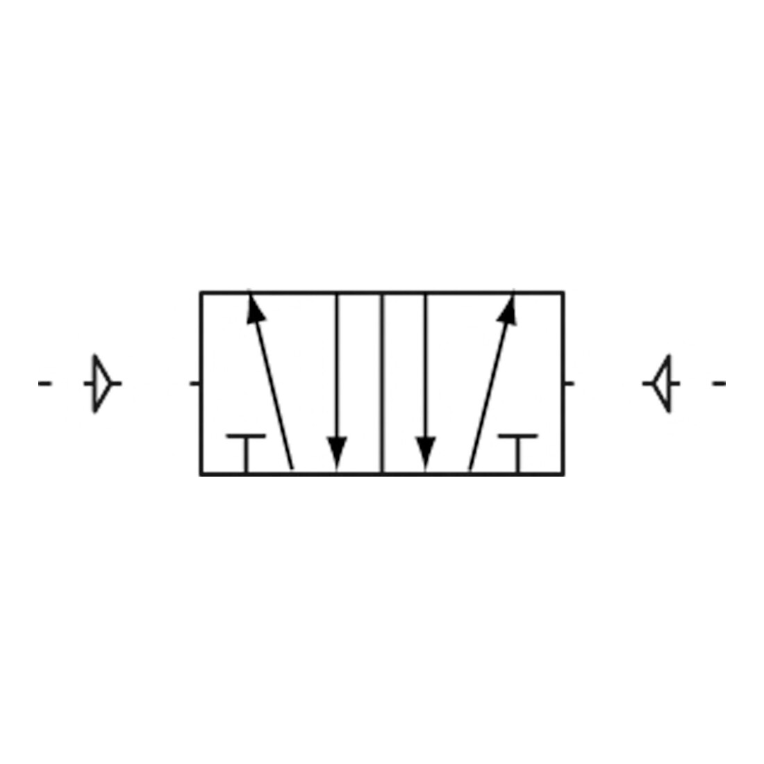 Riegler 5/2-Wegeventil, pneumatisch, »4A«, bistabil, M5