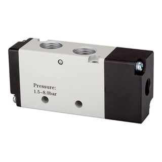 Riegler 5/2-Wegeventil, pneumatisch,  »4A «, monostabil, G 1/8, 500l/min