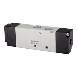 Riegler 5/3 électrovanne pneumatique, »4A«, centre fermé, M5