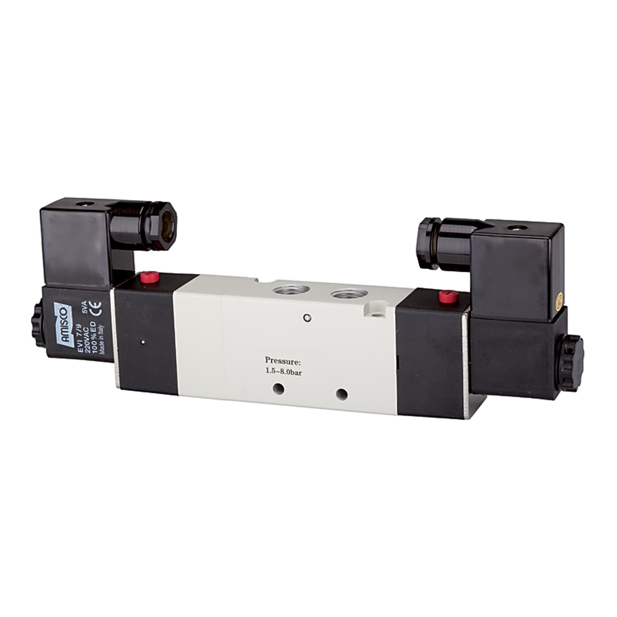 Riegler 5/3-Wegeventil elektropn. Mitte geschl. G1/8 230V 50Hz 400l/min