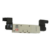 Riegler 5/3-Wegeventil, elektropneu., Mitte belüft., G 1/4, 24 V DC