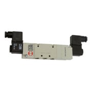 Riegler 5/3-Wegeventil, elektropneu., Mitte geschl., G 3/8, 24 V DC-1