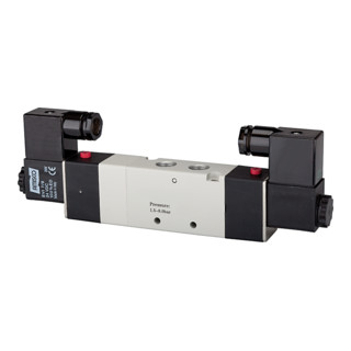 Riegler 5/3-Wegeventil elektropneum. Mitte bel., G 1/4, 24VDC, 950l/min