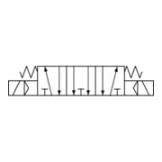 Riegler 5/3-Wegeventil elektropneum. Mitte entlüftet, M5, 230 V, 50 Hz-3