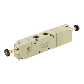Riegler 5/3-Wegeventil, elektropneumatisch, Mitte geschlossen, G 3/8