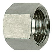 Riegler 6-kant-Ãœberwurfmutter, G 1/2, für Tüllengröße LW 9, ES 1.4571