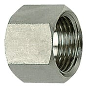 Riegler 6-kant-Ãœberwurfmutter, G 3/4, für Tüllengröße LW 13/19, ES 1.4571-1
