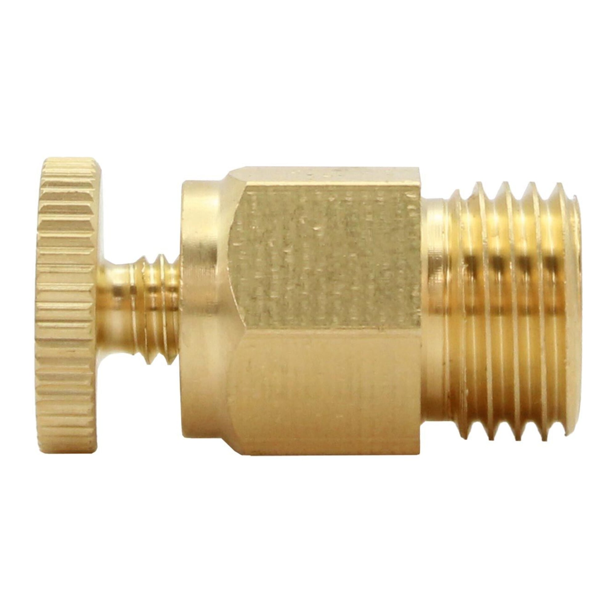 Riegler Ablass- und Entlüftungsventil, Messing, gerade Form, G 1/8