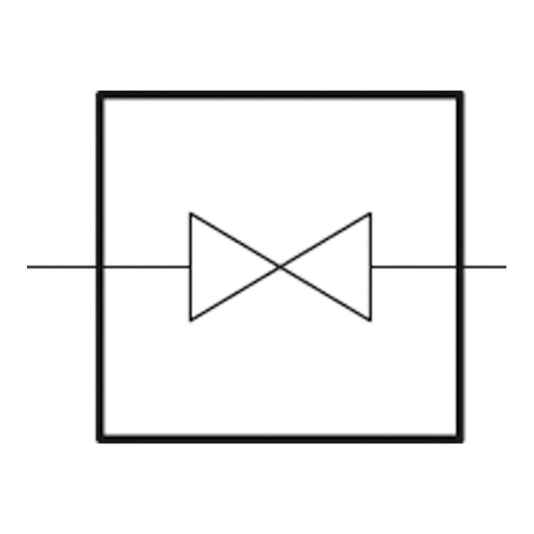 Riegler Absperrventil »Blaue Serie«, Steckanschluss, G 3/8 a., Schl.-Ã˜ 8