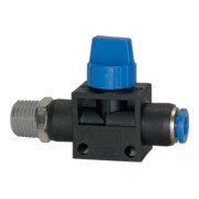 Riegler Absperrventil  »Blaue Serie «, Steckanschluss, R 3/8 a., Schl.-Ã˜ 12