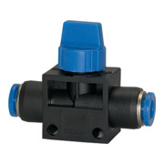 Riegler Absperrventil mit Steckanschluss »Blaue Serie«, für Schlauch-Ã˜ 10