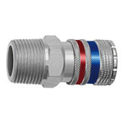 Riegler Accouplement de sécurité NW 10, acier/laiton zingué, R 3/4 AG-1