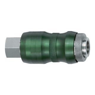 Riegler Accouplement de sécurité NW7,8, Bi-Tec, MS chromé, G 3/8 IG, 2050 l/min