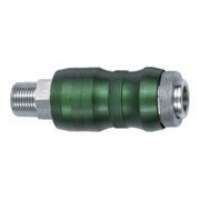 Riegler Accouplement de sécurité NW7,8, Bi-Tec, MS chromé, R 1/4 AG, 2050 l/min-1