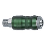 Riegler Accouplement de sécurité NW7,8, Bi-Tec, MS chromé, R 3/8 AG, 2050 l/min-1