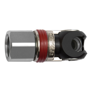 Riegler Accouplement de sécurité pivotant NW 5,5, ARO 210, acier, G 1/4 IG