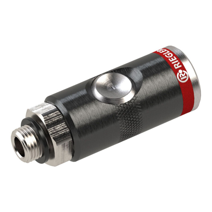 Riegler Accouplement de sécurité rotatif avec bouton-poussoir, NW 7,4mm AG G1/2