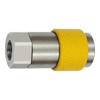 Riegler Accouplement de sécurité rotatif universel NW 6, ISO 6150 C, G 1/4 IG, rouge