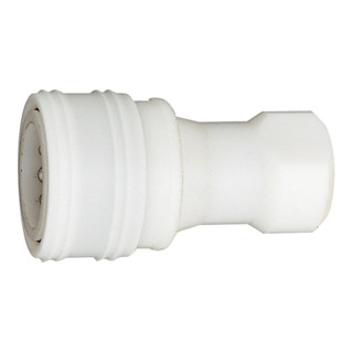 Riegler Accouplement hydraulique à fermeture bilatérale, POM, G 1/8 IG, DN 4,3