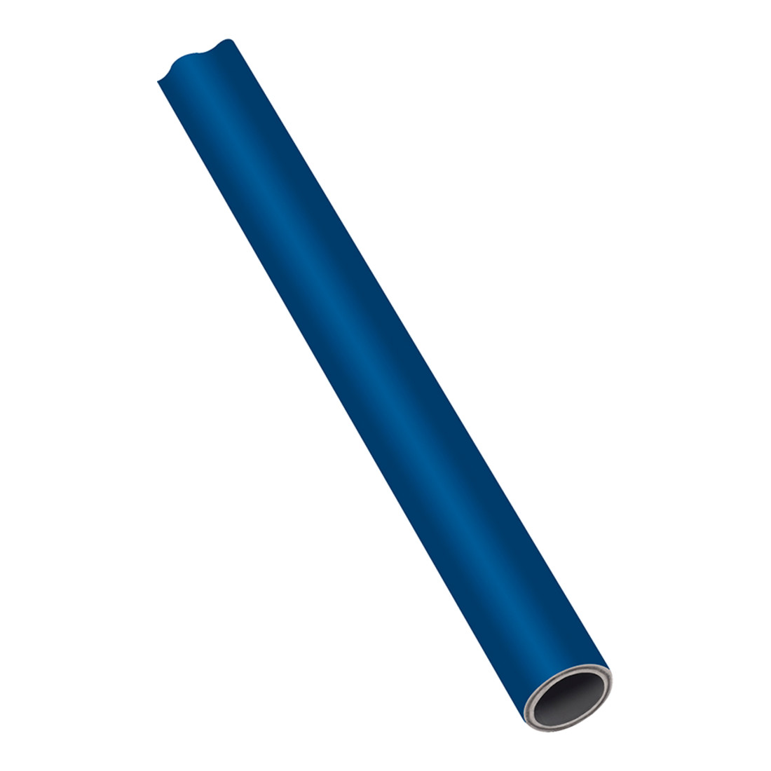 Riegler Aluminiumrohr, blau, Rohr-ø 28x26, VPE 10 Stk., 3 m