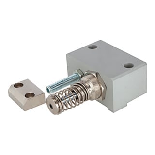 Riegler Amortisseur de fin de course réglable, tige de piston, cylindre Ø32