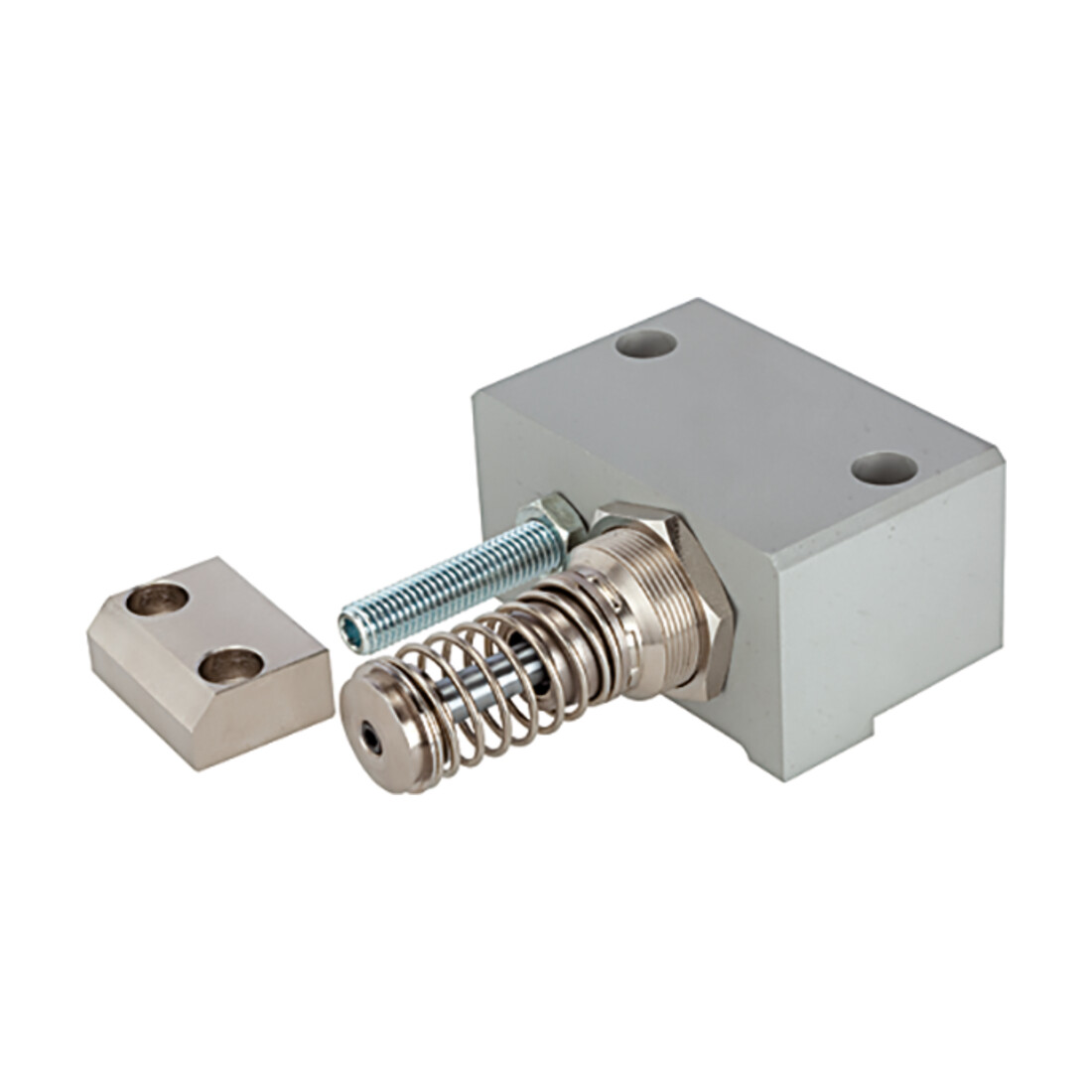 Riegler Amortisseur de fin de course réglable, tige de piston, cylindre Ø32