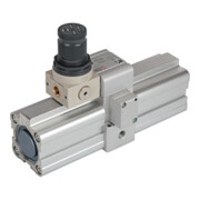 Riegler Amplificateur de pression air-air (booster) avec régulateur, G 1/8, Ø piston 40-1