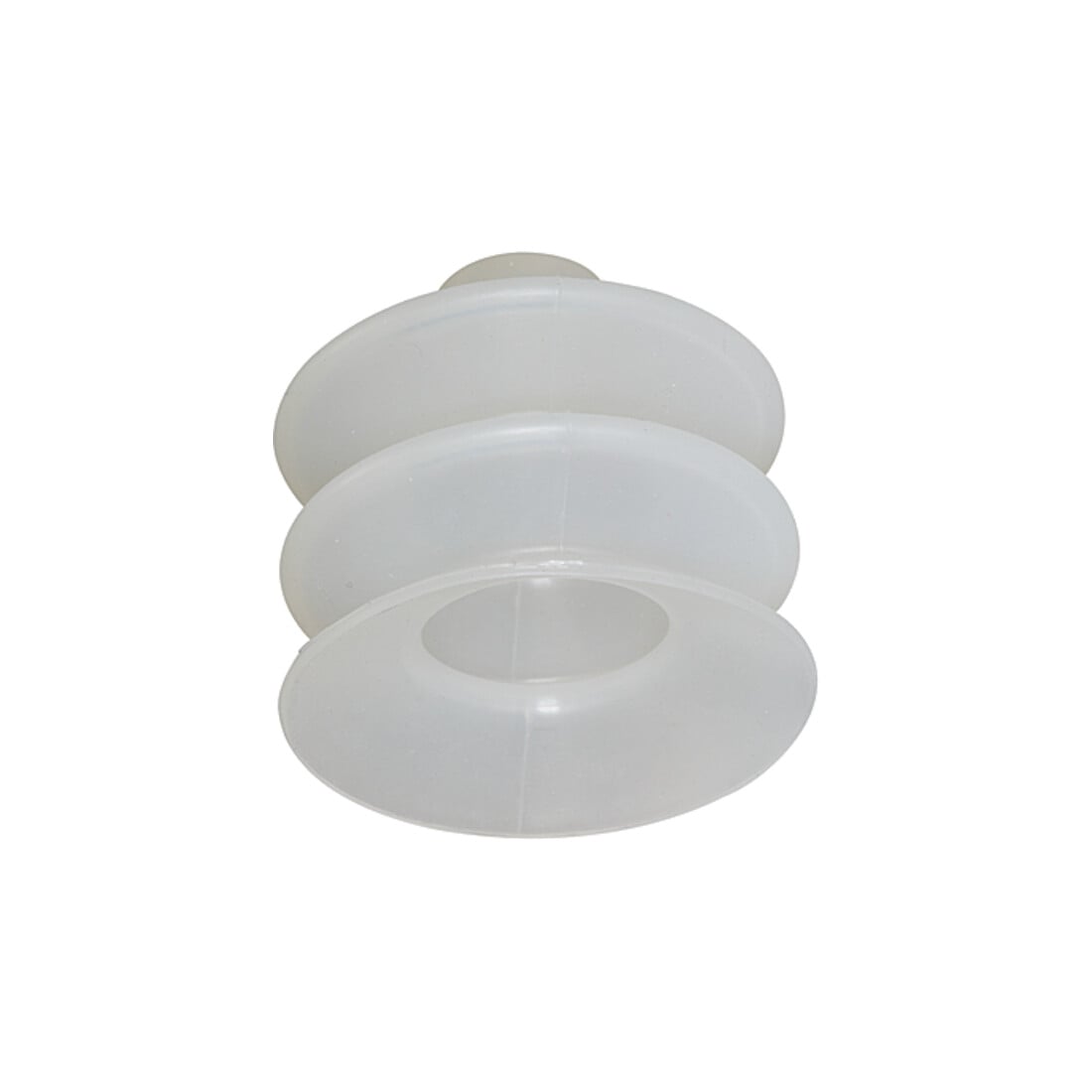 Riegler Aspirateur à soufflet, rond 2,5 plis, matériau silicone, »FG«, Ø 12 mm