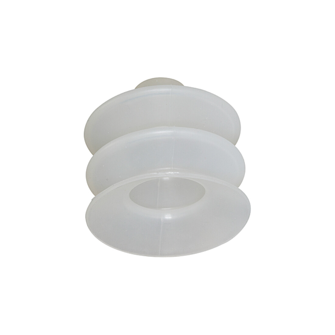 Riegler Aspirateur à soufflet, rond 2,5 plis, silicone, »FG«, Ø 32 mm