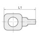 Riegler Bague simple, pour G 1/4, pour tuyau 8/6 mm, POM