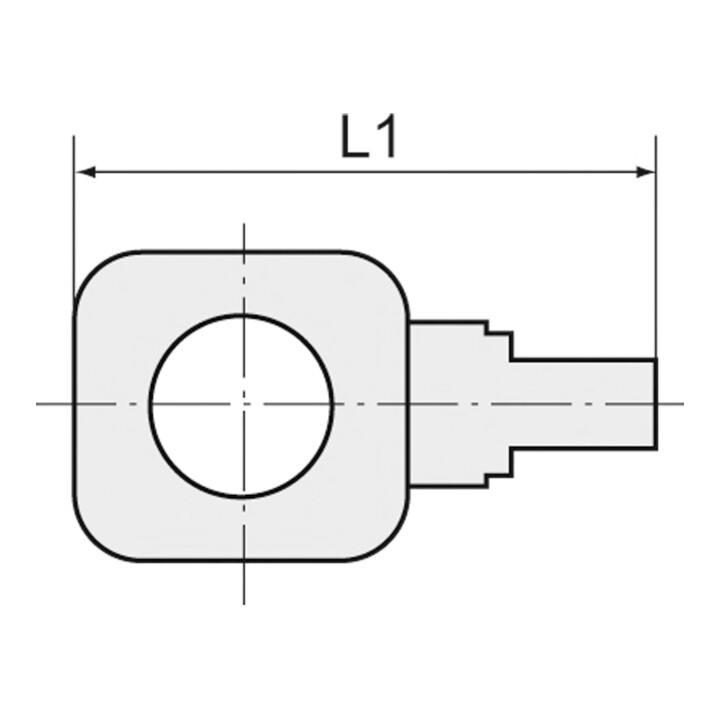 Riegler Bague simple, pour G 1/4, pour tuyau 8/6 mm, POM